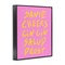 Stupell Industries Multilingual Cheers on Pink Framed Giclee Design by House of Lulu